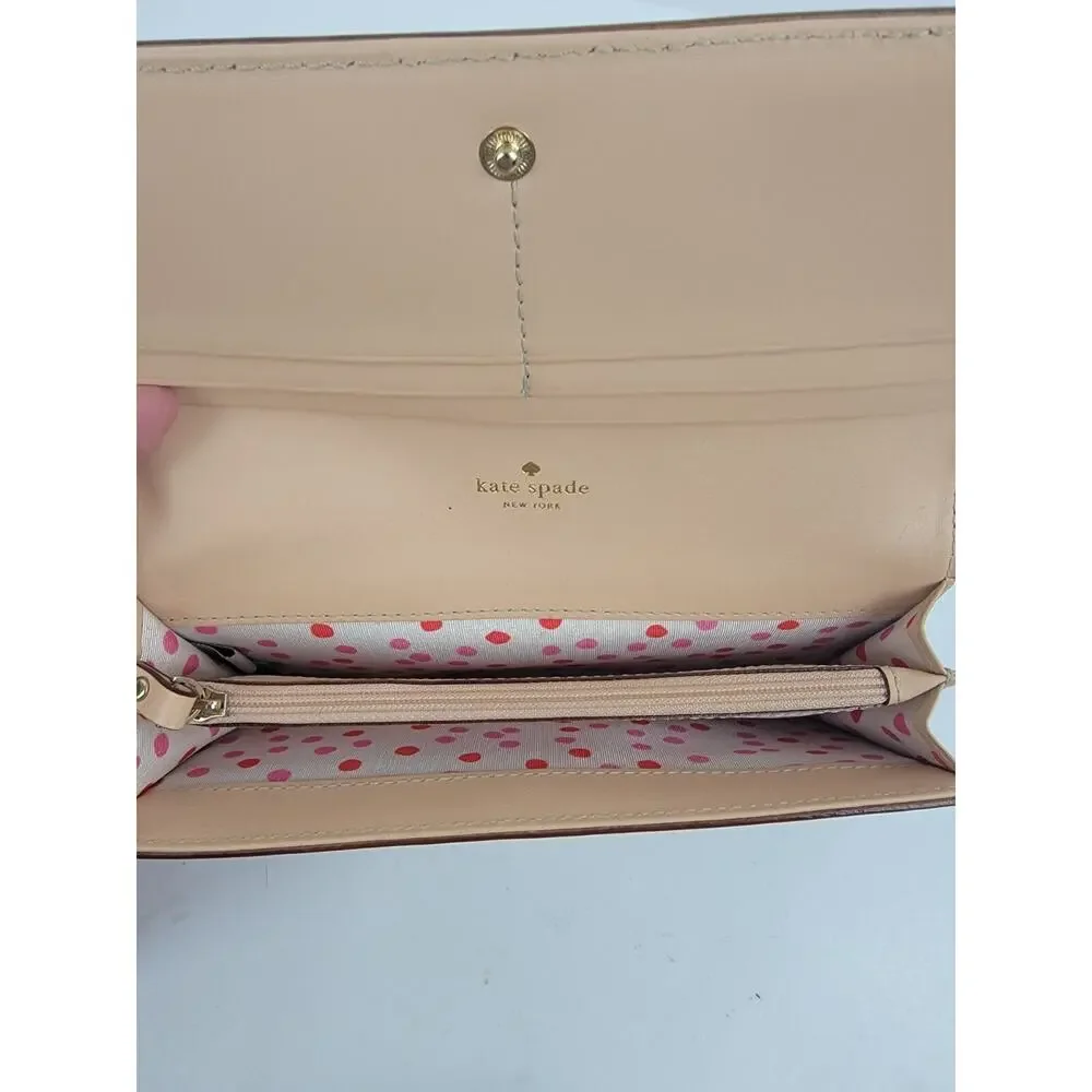Kate Spade New York Remy Villanova Cafe Color Envelope Style Wallet in box w/tag